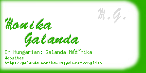 monika galanda business card